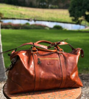 Giovanni Leather Duffle Bag